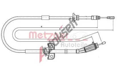 METZGER Tan lanko parkovac brzdy COFLE MTG 10.8189, 10.8189