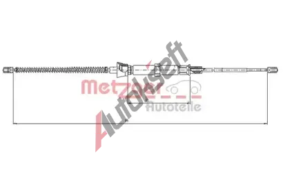 METZGER Tan lanko parkovac brzdy COFLE MTG 10.9032, 10.9032