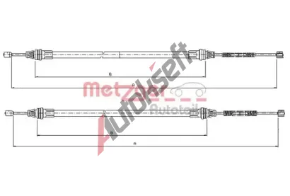 METZGER Tan lanko parkovac brzdy MTG 10.9336, 10.9336