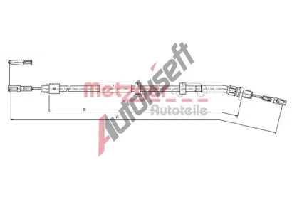 METZGER Tan lanko parkovac brzdy MTG 10.9513, 10.9513