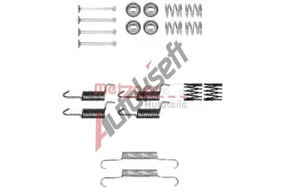 METZGER Sada psluenstv parkovacch brzdovch elist MTG 105-0010, 105-0010