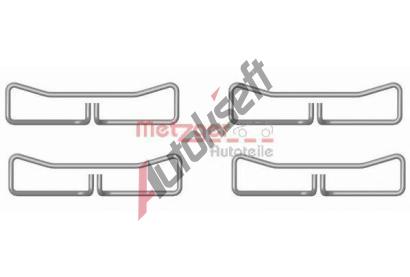 METZGER Sada p��slu�enstv� oblo�en� kotou�ov� brzdy MTG 109-1691, 109-1691