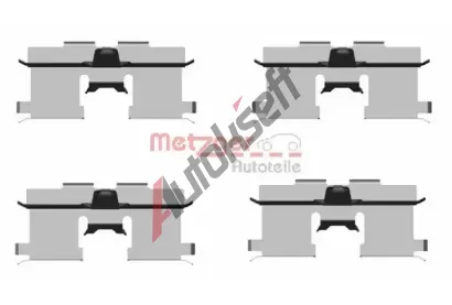 METZGER Sada psluenstv obloen kotouov brzdy MTG 109-1692, 109-1692