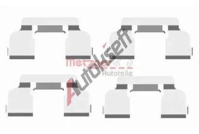 METZGER Sada psluenstv obloen kotouov brzdy MTG 109-1698, 109-1698