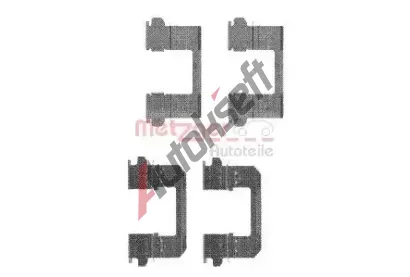 METZGER Sada psluenstv obloen kotouov brzdy MTG 109-1736, 109-1736