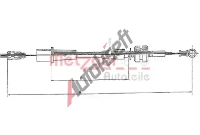 METZGER Lanko pedlu plynu MTG 11.1242, 11.1242