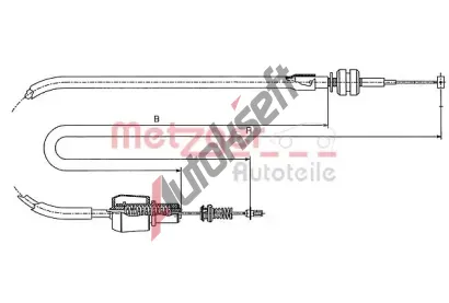 METZGER Lanko pedlu plynu MTG 11.1247, 11.1247