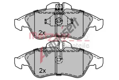 METZGER Sada brzdovch destiek GREENPARTS MTG 1170071, 1170071