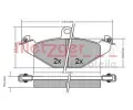 METZGER Sada brzdovch destiek ‐ MTG 1170362