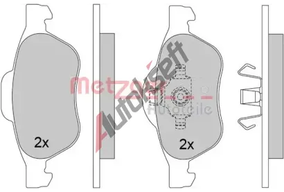 METZGER Sada brzdových destiček MTG 1170462, 1170462 METZGER Sada brzdových destiček MTG 1170462, 1170462