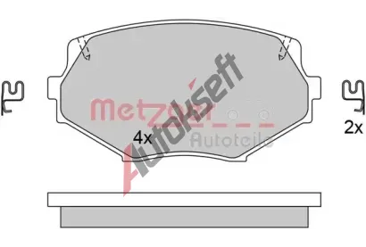 METZGER Sada brzdovch destiek MTG 1170515, 1170515