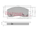 METZGER Sada brzdovch destiek ‐ MTG 1170607