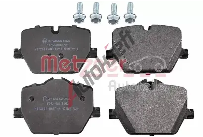 METZGER Sada brzdovch destiek GREENPARTS MTG 1170951, 1170951