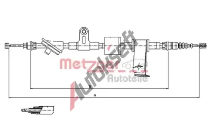 METZGER Tan lanko parkovac brzdy COFLE MTG 12.0101, 12.0101