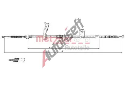 METZGER Ta�n� lanko parkovac� brzdy COFLE MTG 17.1482, 17.1482