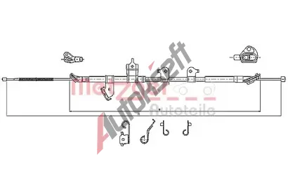 METZGER Tan lanko parkovac brzdy COFLE MTG 17.1567, 17.1567