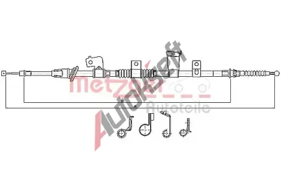 METZGER Tažné lanko parkovací brzdy COFLE MTG 17.2299, 17.2299 METZGER Tažné lanko parkovací brzdy COFLE MTG 17.2299, 17.2299
