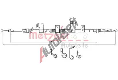 METZGER Tan lanko parkovac brzdy COFLE MTG 17.2301, 17.2301