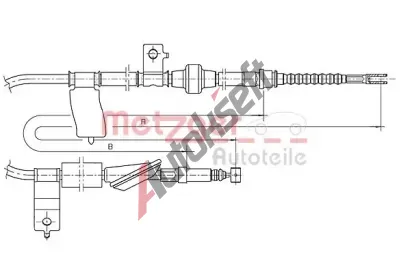 METZGER Ta�n� lanko parkovac� brzdy MTG 17.4017, 17.4017