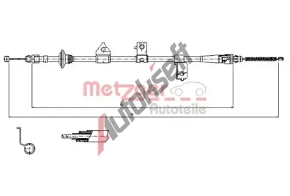METZGER Tan lanko parkovac brzdy MTG 17.6027, 17.6027