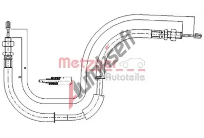 METZGER Ta�n� lanko parkovac� brzdy COFLE MTG 17.6105, 17.6105