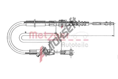 METZGER Spojkov� lanko COFLE MTG 18.601, 18.601