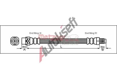 METZGER Brzdov� hadice MTG 4110054, 4110054