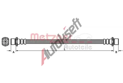 METZGER Brzdov hadice MTG 4110056, 4110056
