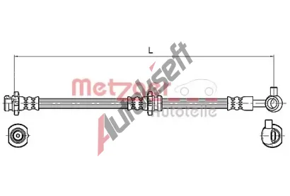 METZGER Brzdov hadice MTG 4110132, 4110132