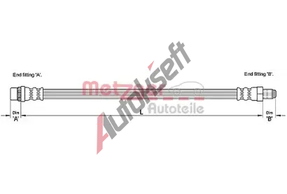 METZGER Brzdov hadice MTG 4110212, 4110212