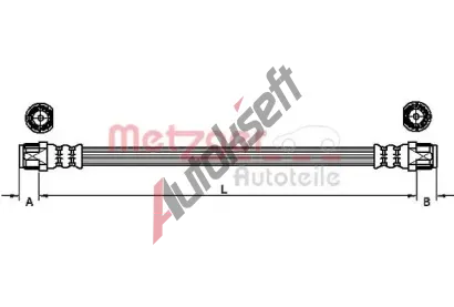 METZGER Brzdov hadice MTG 4110224, 4110224