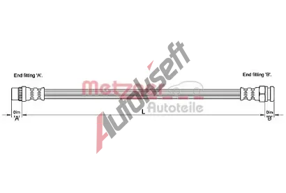 METZGER Brzdov hadice MTG 4110228, 4110228