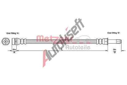 METZGER Brzdov hadice MTG 4110231, 4110231