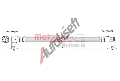 METZGER Brzdov hadice MTG 4110238, 4110238