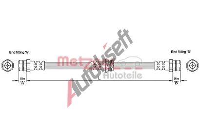 METZGER Brzdov hadice MTG 4110248, 4110248