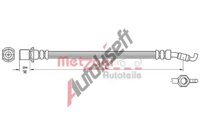 METZGER Brzdov hadice MTG 4110286, 4110286