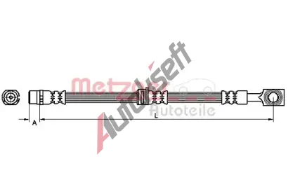 METZGER Brzdov hadice MTG 4110314, 4110314