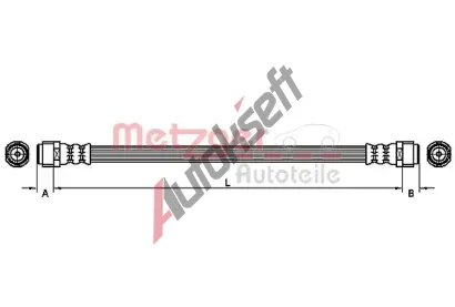 METZGER Brzdov� hadice GREENPARTS MTG 4110360, 4110360