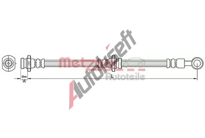 METZGER Brzdov hadice MTG 4110389, 4110389