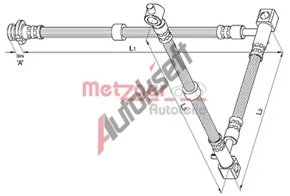 METZGER Brzdov hadice MTG 4110394, 4110394