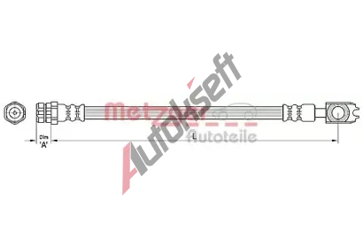 METZGER Brzdov� hadice MTG 4110441, 4110441