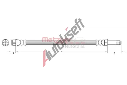 METZGER Brzdov hadice GREENPARTS MTG 4110448, 4110448