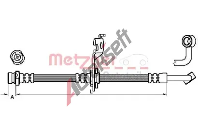 METZGER Brzdov hadice MTG 4110453, 4110453