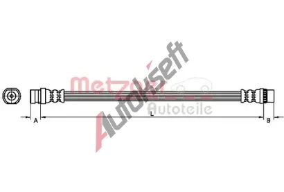 METZGER Brzdov hadice MTG 4110457, 4110457