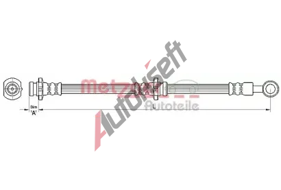 METZGER Brzdov hadice MTG 4110461, 4110461