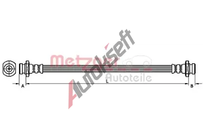 METZGER Brzdov hadice MTG 4110470, 4110470