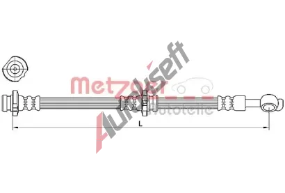 METZGER Brzdov hadice MTG 4110471, 4110471