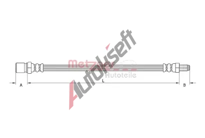 METZGER Brzdov hadice MTG 4110484, 4110484