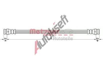 METZGER Brzdov hadice MTG 4110485, 4110485