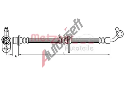 METZGER Brzdov hadice MTG 4110499, 4110499